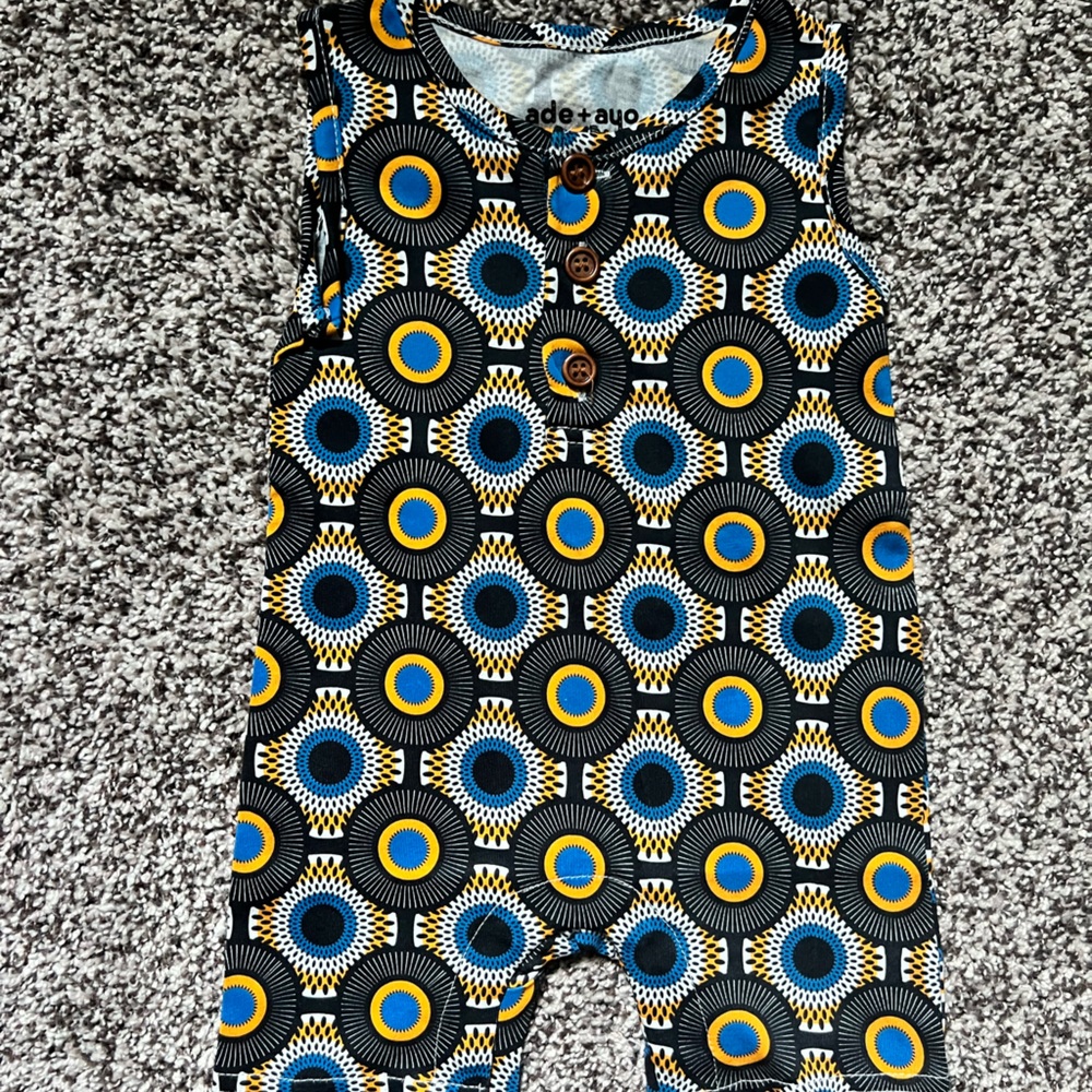 Ade + Ayo 3-6 Month Shorty Romper